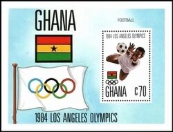 Ghana 1984  Olympiade in Los Angeles - Fuball