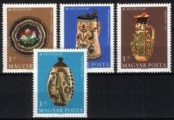 1968  Tag der Briefmarke - altungarische Tpferei