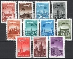 1966  Flugpostmarken: Stdte und Flugzeuge