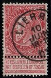 1897  Freimarke: Knig Leopold II auf sog. Zigarettenpapier