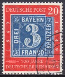 1949  100 Jahre Deutsche Briefmarken