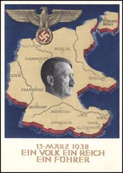 1938  Sonderpostkarte Abstimmung sterreich