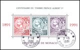 1991  Briefmarken mit dem Kopfbild des Frsten Albert I.