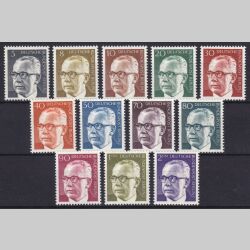 1970  Freimarken: Bundespräsident Gustav Heinemann