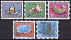 1960  Pro Patria: Mineralien und Versteinerungen