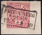 Nr. 1036 - Nachverwendeter Preuenstempel - Friedberg A....