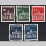 1966  Freimarken: Brandenburger Tor aus Rollen