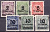 1923  Freimarke: Rosettenmuster mit neuem Wertaufdruck