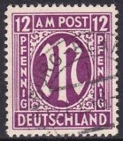 1945  Freimarke: AM-Post  englischer Druck