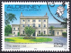 1992  Freimarke: Ansichten von Alderney