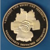 Medaille Deutsche Einkeit mit Mauerstein