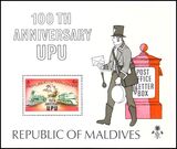 Malediven 1974  100 Jahre Weltpostverein (UPU)