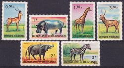 Burundi 1964  Freimarken: Tiere