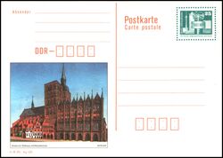 1986  Bilpostkarten mit Wertstempel Bauwerke