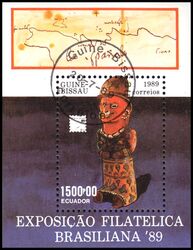 Guinea-Bissau 1989  Intern. Briefmarkenausstellung BRASILIANA `89
