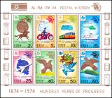 Korea-Nord 1978  Geschichte der Post - 100 Jahre...