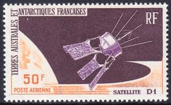 Franz. Antarktis 1966  Start des franzsischen Satelliten D 1