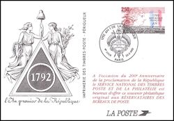 1992  Postkarte - Revolutionskalender