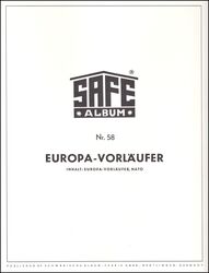 Safe Vordruckalbum - Europa 1956 - 1970