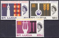 St. Lucia 1966  20 Jahre UNESCO