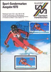 1978  Maximumkarte - Sporthilfe