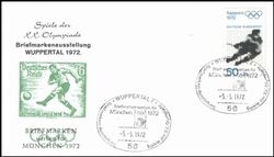 1972  Briefmarken werben fr Mnchen 1972 - Wuppertal