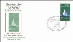 1972  Briefmarken werben fr Mnchen 1972 - Giessen