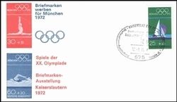 1972  Briefmarken werben fr Mnchen 1972 - Kaiserslautern