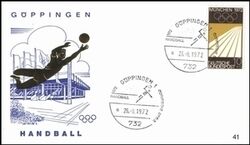 1972  Olympische Sommerspiele Sonderstempel - Handball