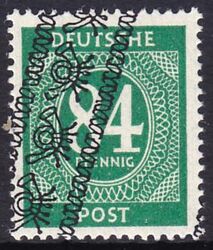 1948  Freimarken: Ziffernserie mit Bandaufdruck  68 I  D