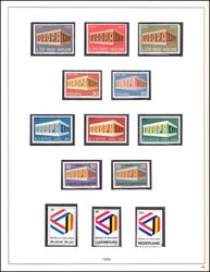 Sammlung Europa Cept von 1964 - 1969 - postfrisch