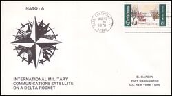 1970  Kommunikationssatellit auf einer Delta-Rakete