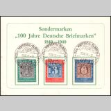 1949  100 Jahre Deutsche Briefmarke