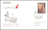 1988  Erster Direktflug mit Post Zürich - Linz ab...